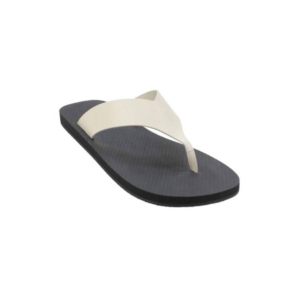 The Row Womens Leather T Strap Sandals White Black Size 41